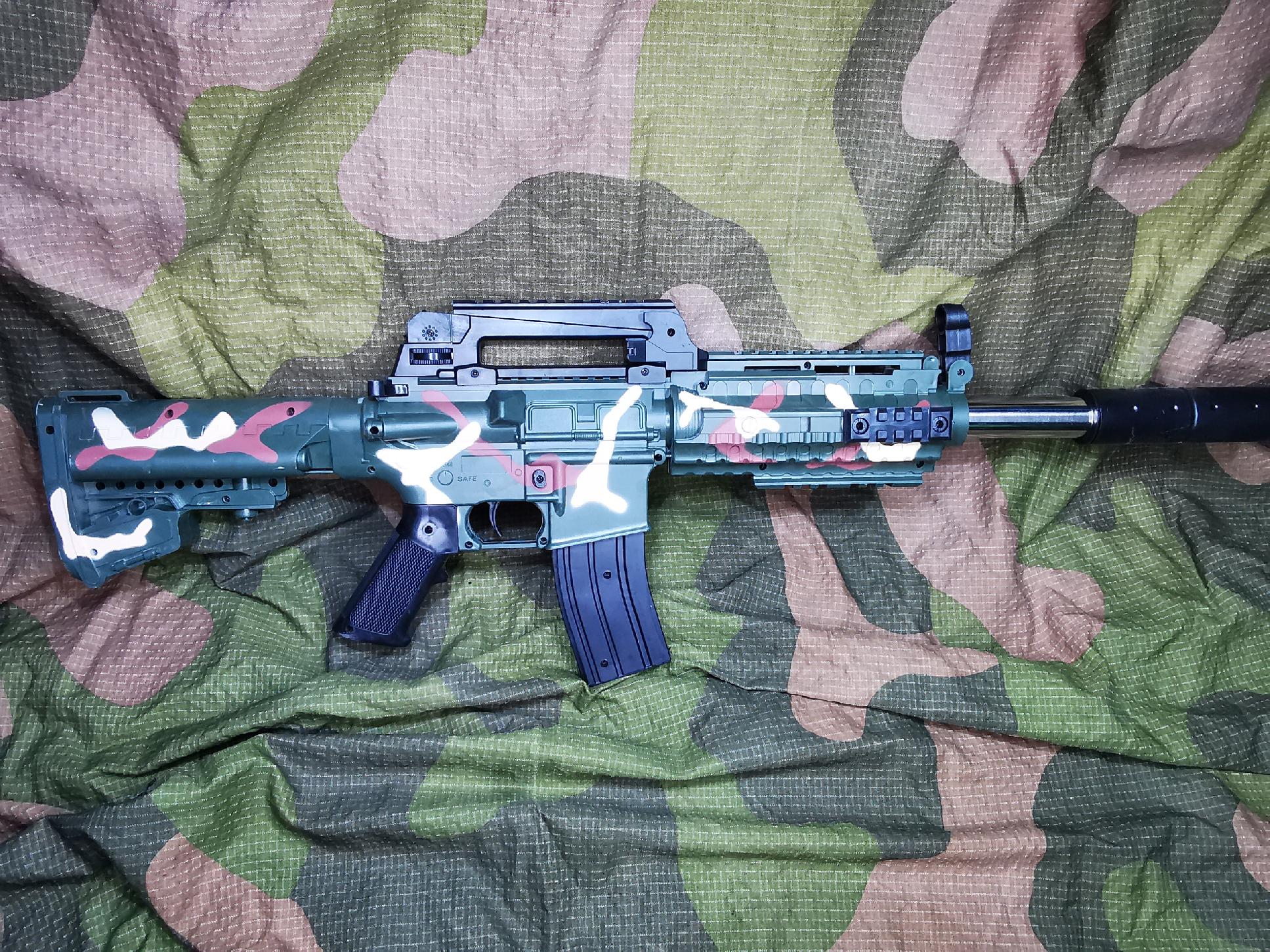 M4A1 karabinek ASG 6mm wkr. lufa laser 2 90edd04f84270a8eeb7b69388e749c16