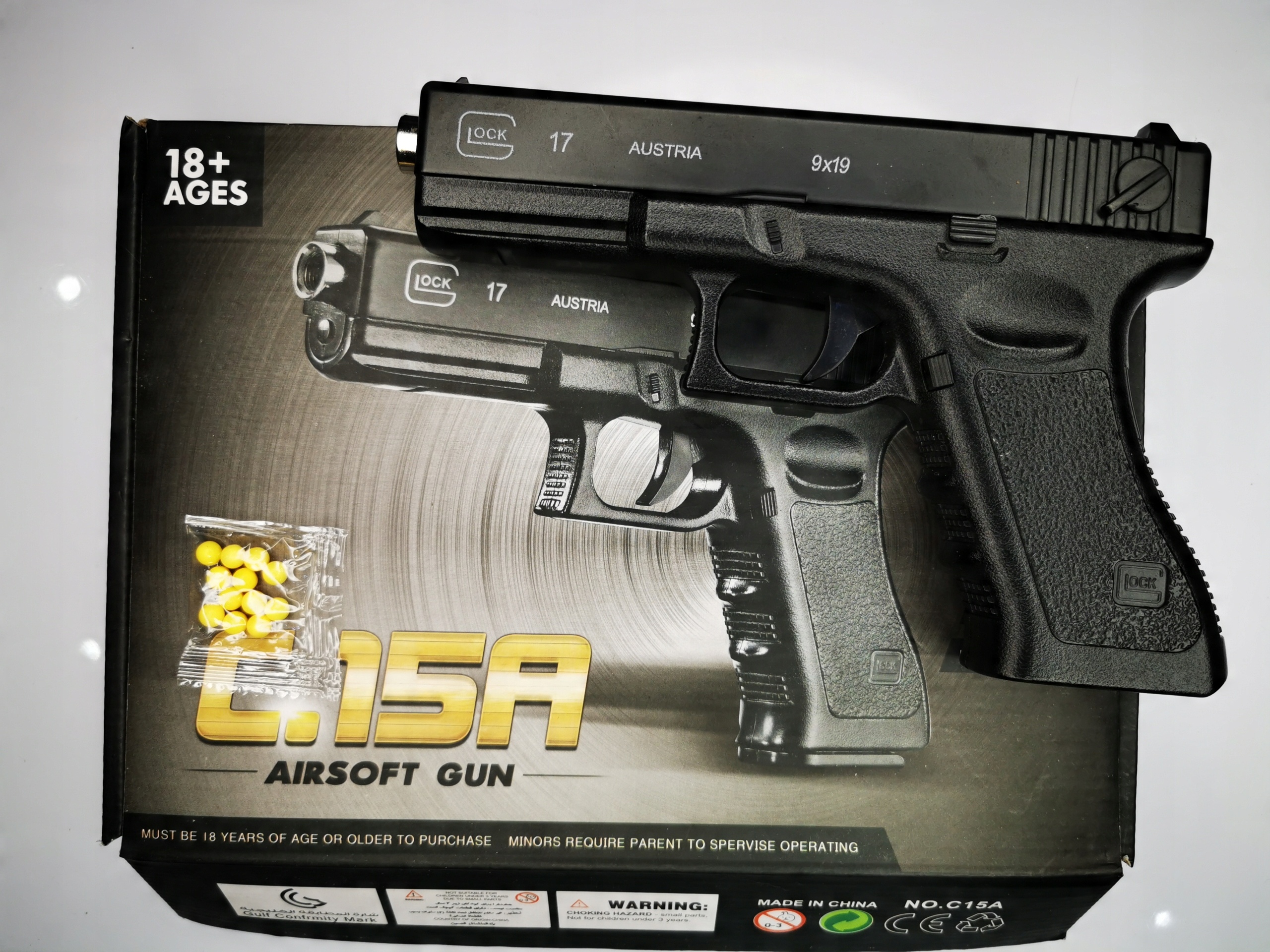 Glocck17 pistolet replika ASG metal + tysiąc kulek GRATIS 2 12c419220305638f021d043f0bc5fd08