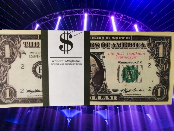 1 dolar USA banknot do zabawy i nauki plik100szt+GRATIS 2 e9fb4bec29a9bc4205e6b755928cc87b