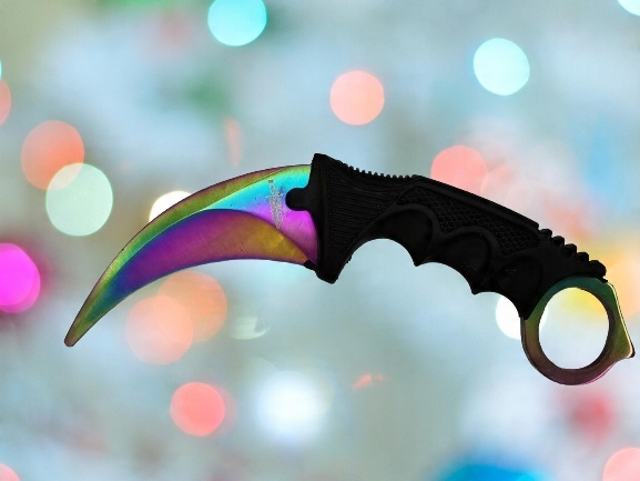 Karambit treningowy Tęczowy Fade CS-GO 4 93e7ea2febf4ae394c72df7e843f9289