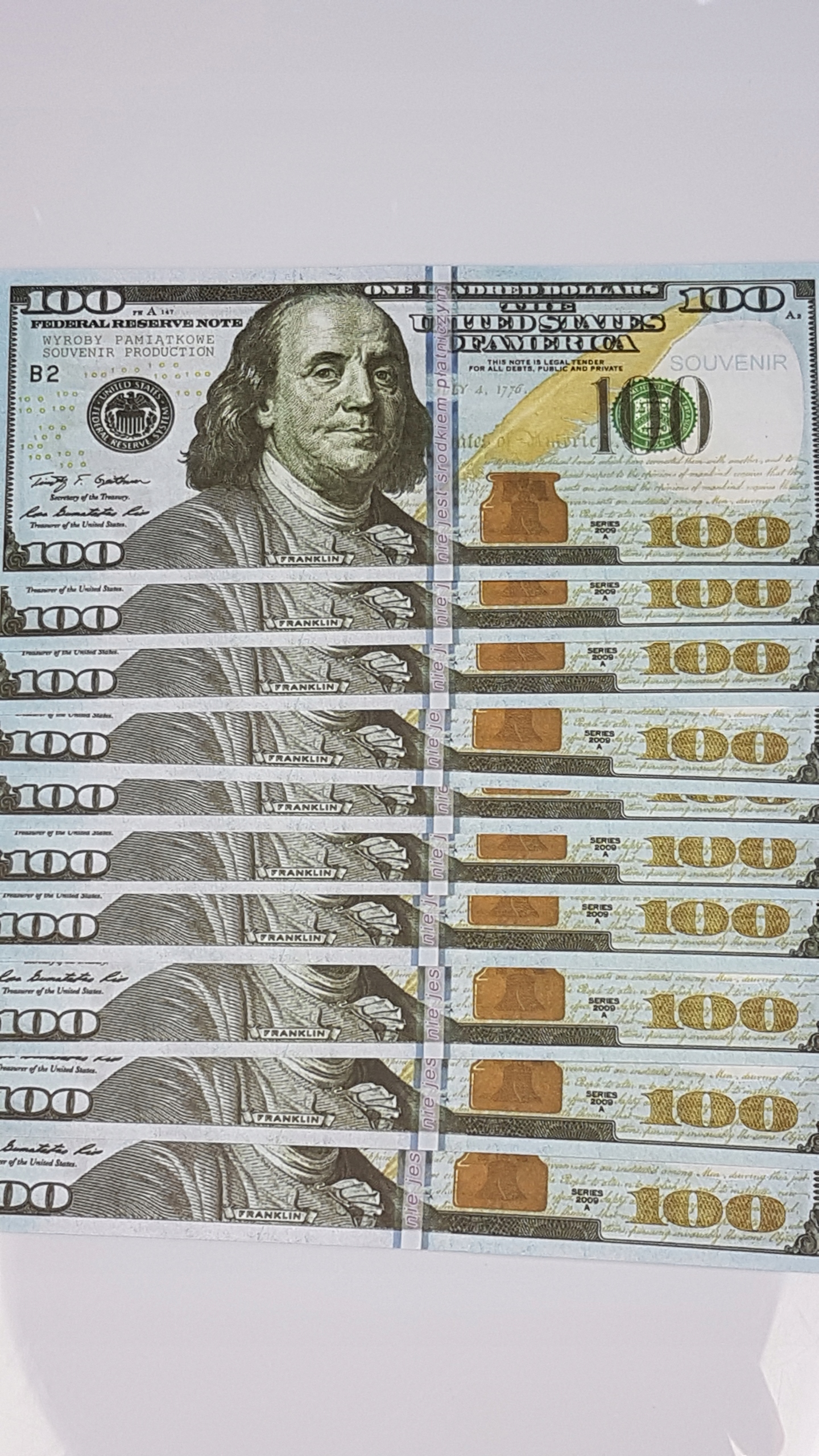 100$ banknoty do zabawy i nauki plik 100szt GRATISY 4 d8287667e3b4b028d855f19e943434d5