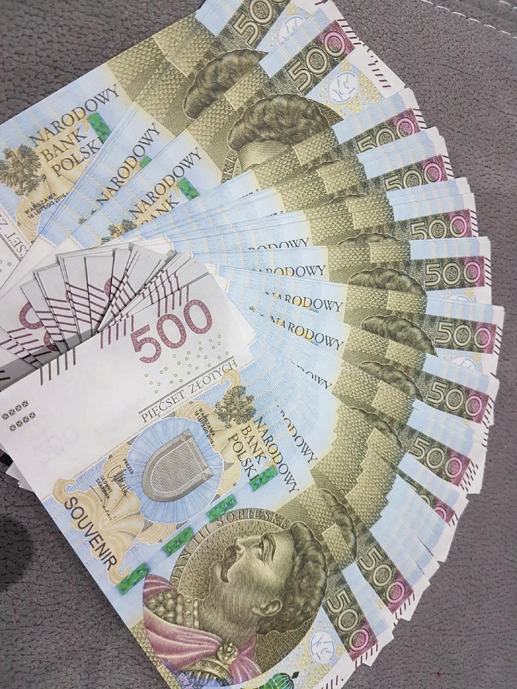 50,100,200,500zł banknoty do zabawy i nauki zestaw 6 19df070afc9ea7b068d1f43fd031fc36
