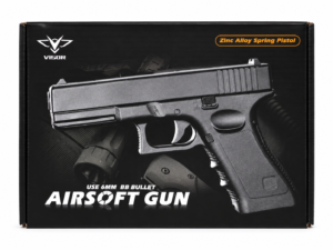 Glockk17 VIGOR pistolet replika ASG metal + gratis 1000kulek