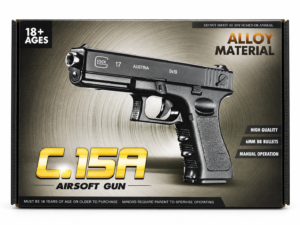 nowa strona główna 6 Glocck17 pistolet replika ASG metal + tysiąc kulek GRATIS