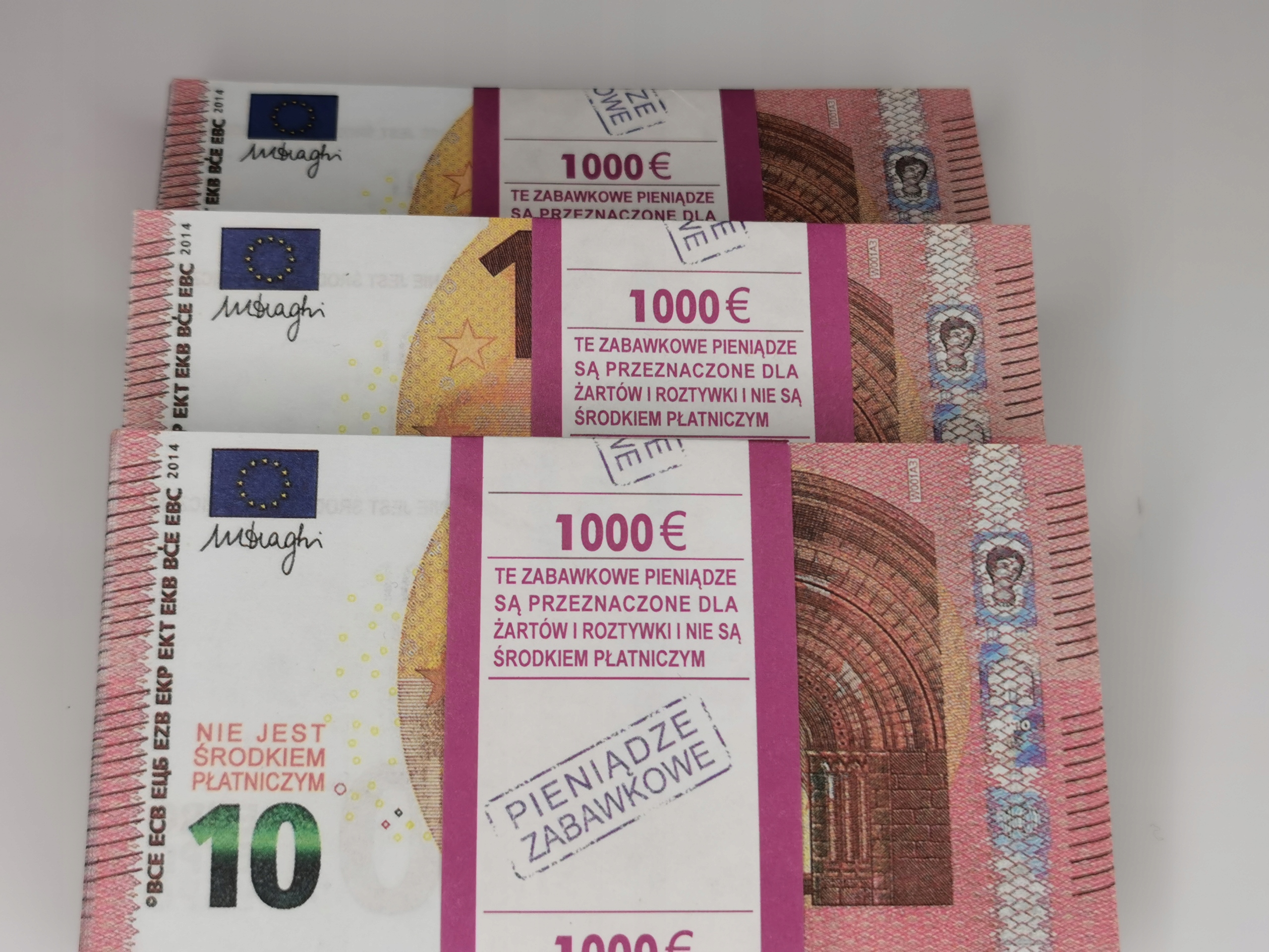10 EURO banknoty do zabawy i nauki plik 50szt 5 63abfa8077859c6f0c4a51d46843d831
