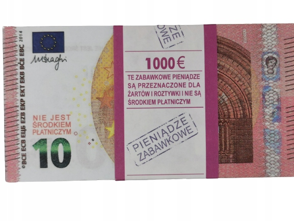 10 EURO banknoty do zabawy i nauki plik 50szt 1 aacebc9dc4ff369279077a9764eb2436