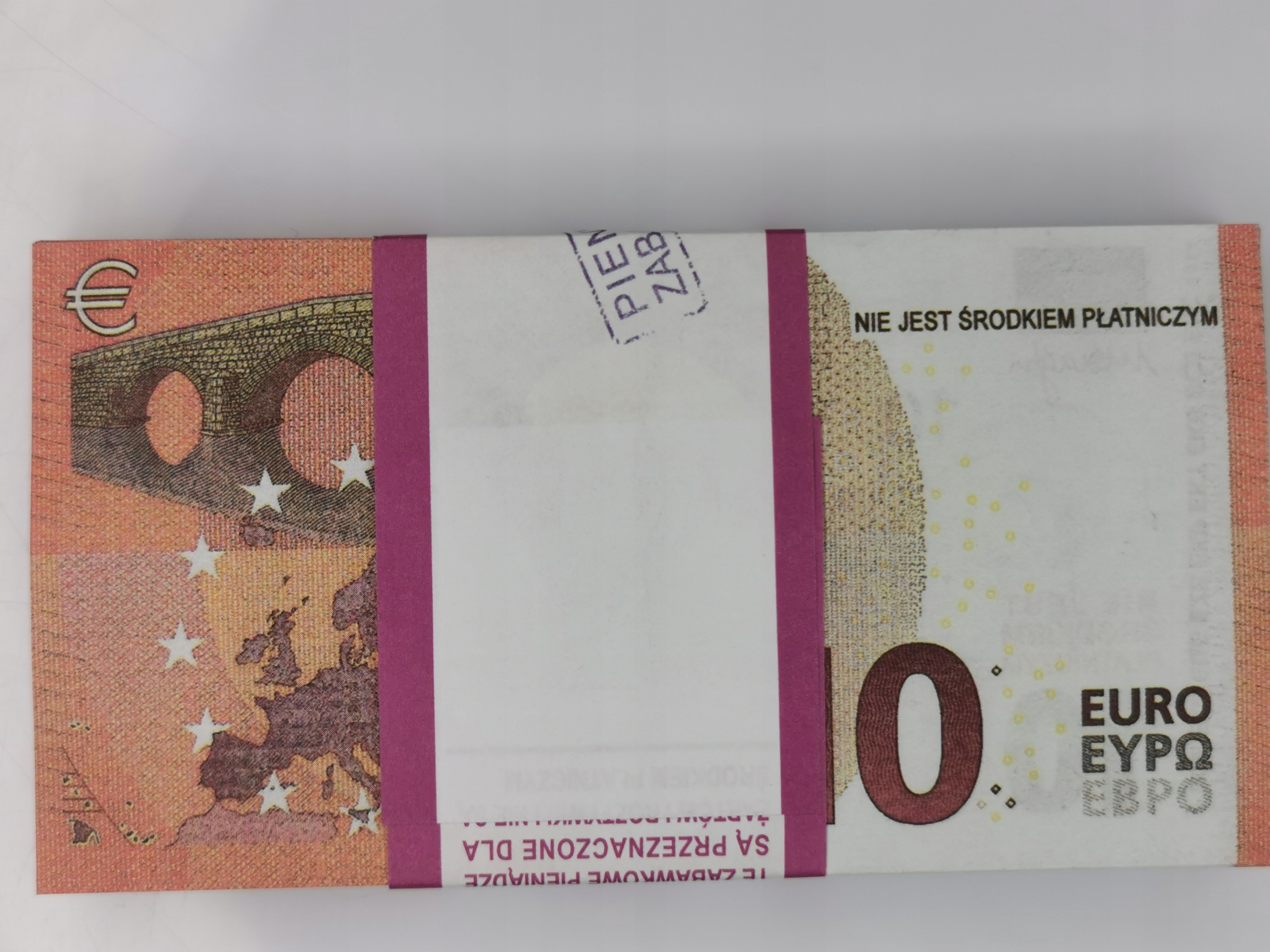 10 EURO banknoty do zabawy i nauki plik 50szt 3 d749acc0010d68e6bf3ad3ee990afebc