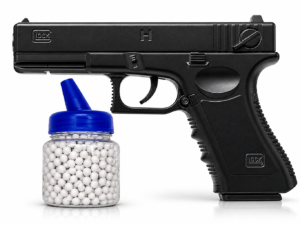 Pistolet metalowy ASG na kulki plastikowe 6mm Replika Glock C7 +1000 Kulek Gratis